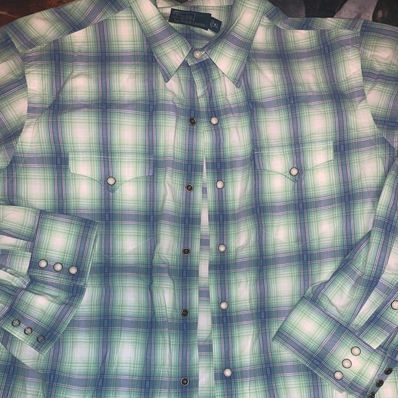 Button up polo Ralph Lauren shirt - Picture 2 of 4